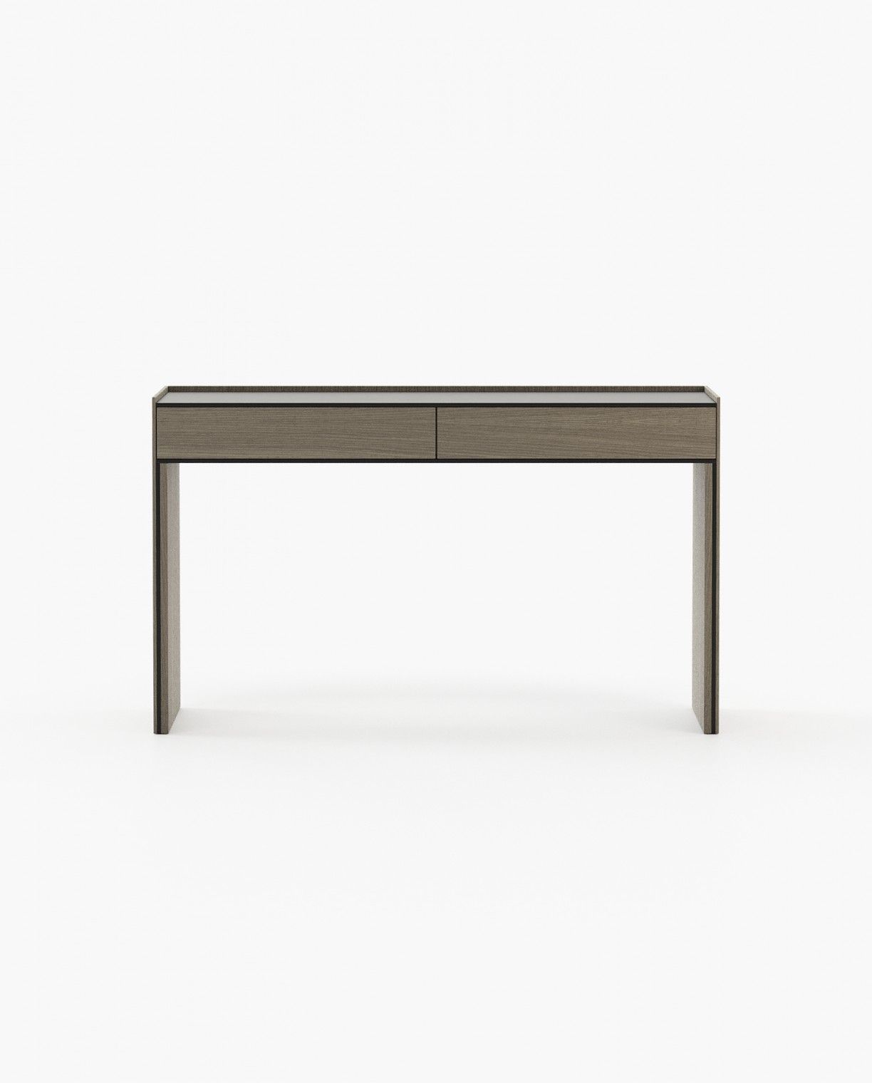 Laskasas SAMOS Console Table Aged Oak Veneer Matte - Araco Interiors