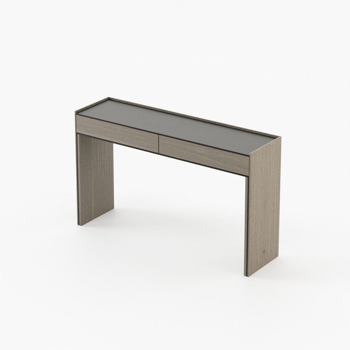 Laskasas SAMOS Console Table Aged Oak Veneer Matte - Araco Interiors