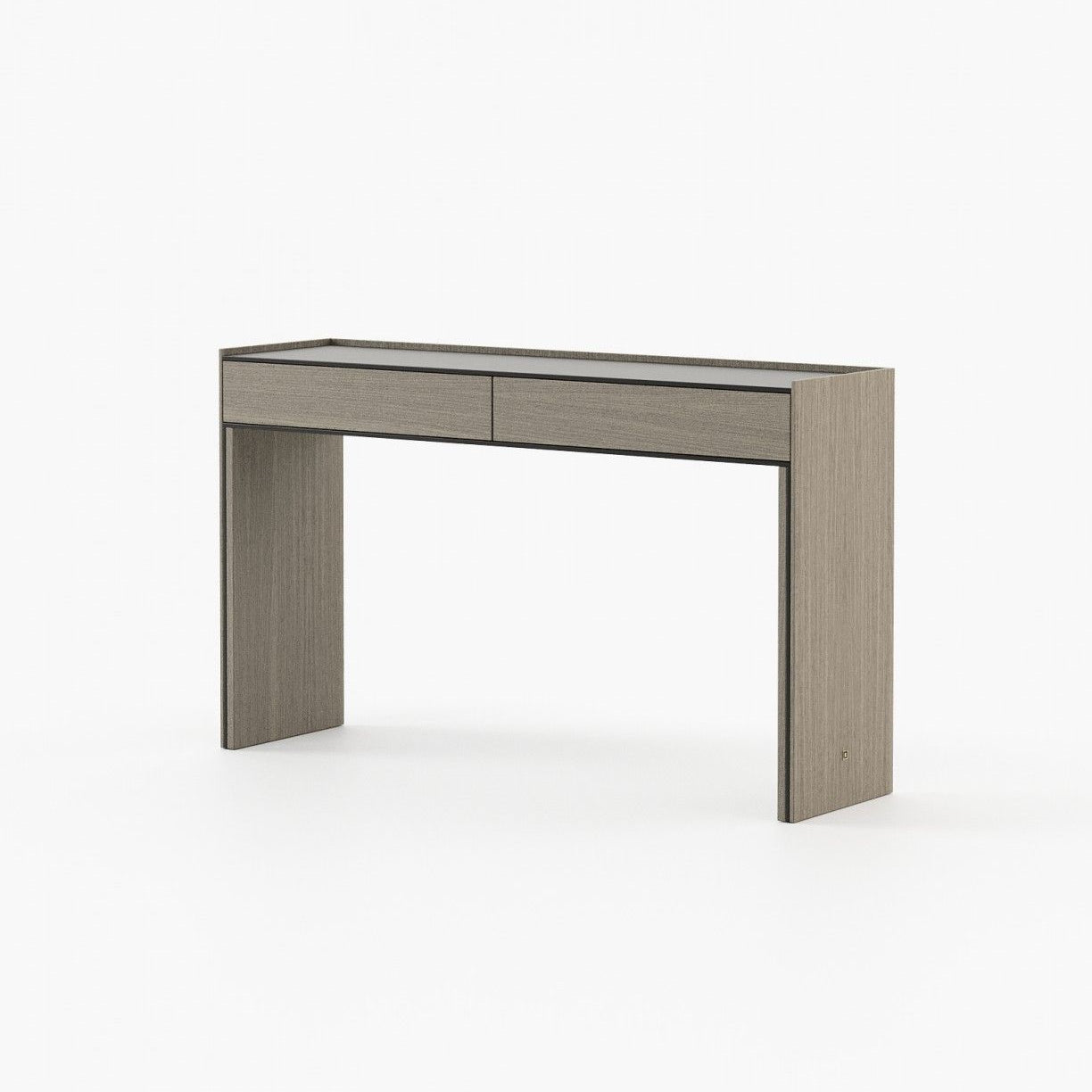 Laskasas SAMOS Console Table Aged Oak Veneer Matte - Araco Interiors