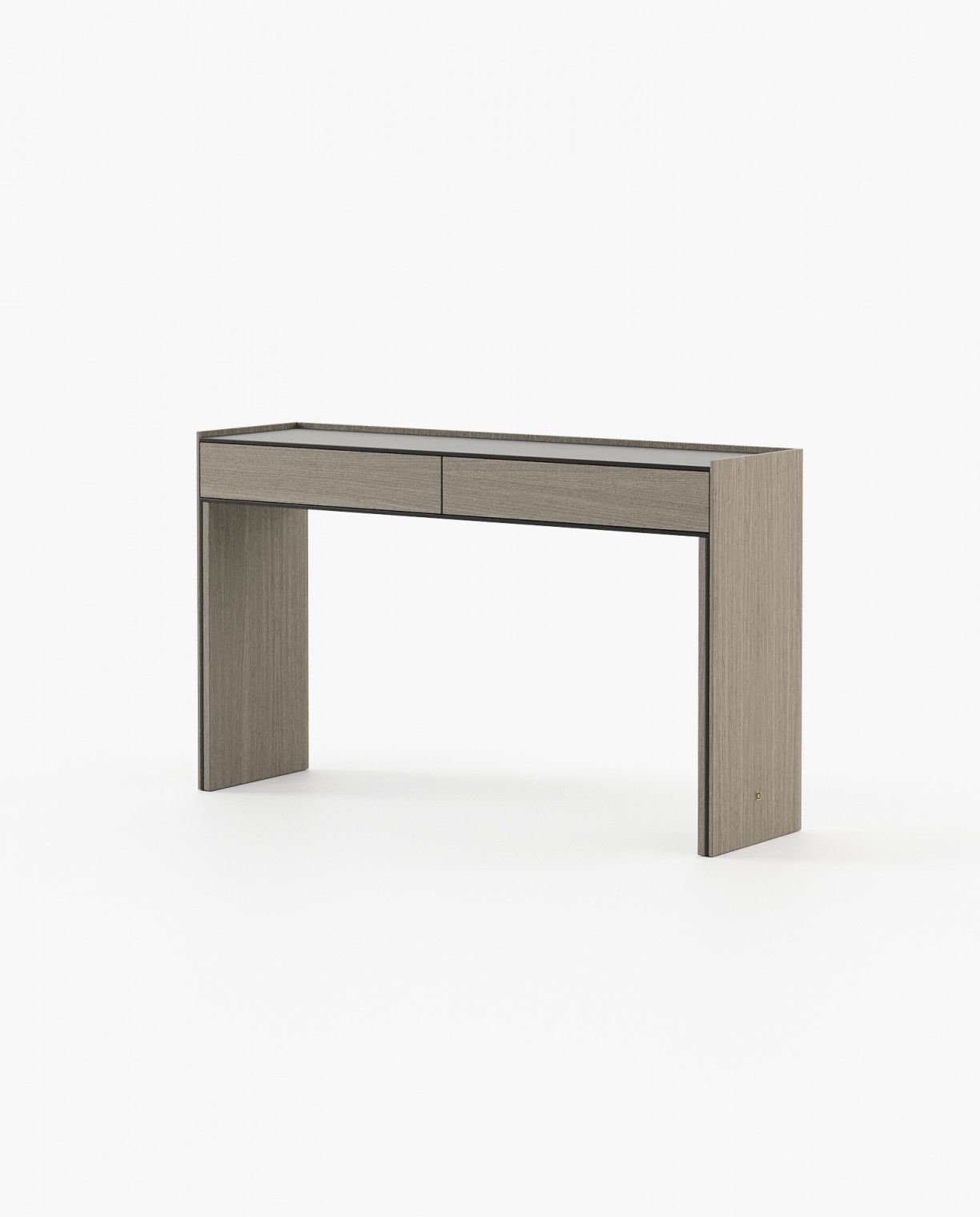 Laskasas SAMOS Console Table Aged Oak Veneer Matte - Araco Interiors