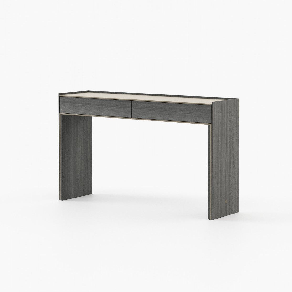 Laskasas SAMOS Console Table Grey Eucalyptus Veneer Matte - Araco Interiors