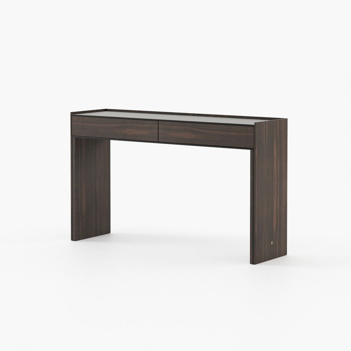 Laskasas SAMOS Console Table Smoked Eucalyptus Veneer Matte - Araco Interiors