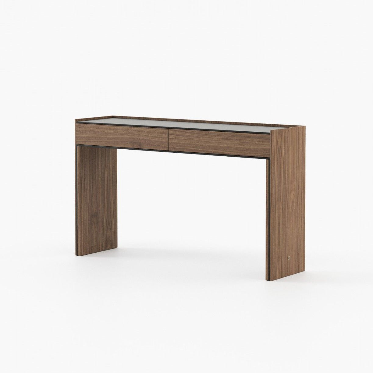 Laskasas SAMOS Console Table Walnut Veneer Matte - Araco Interiors