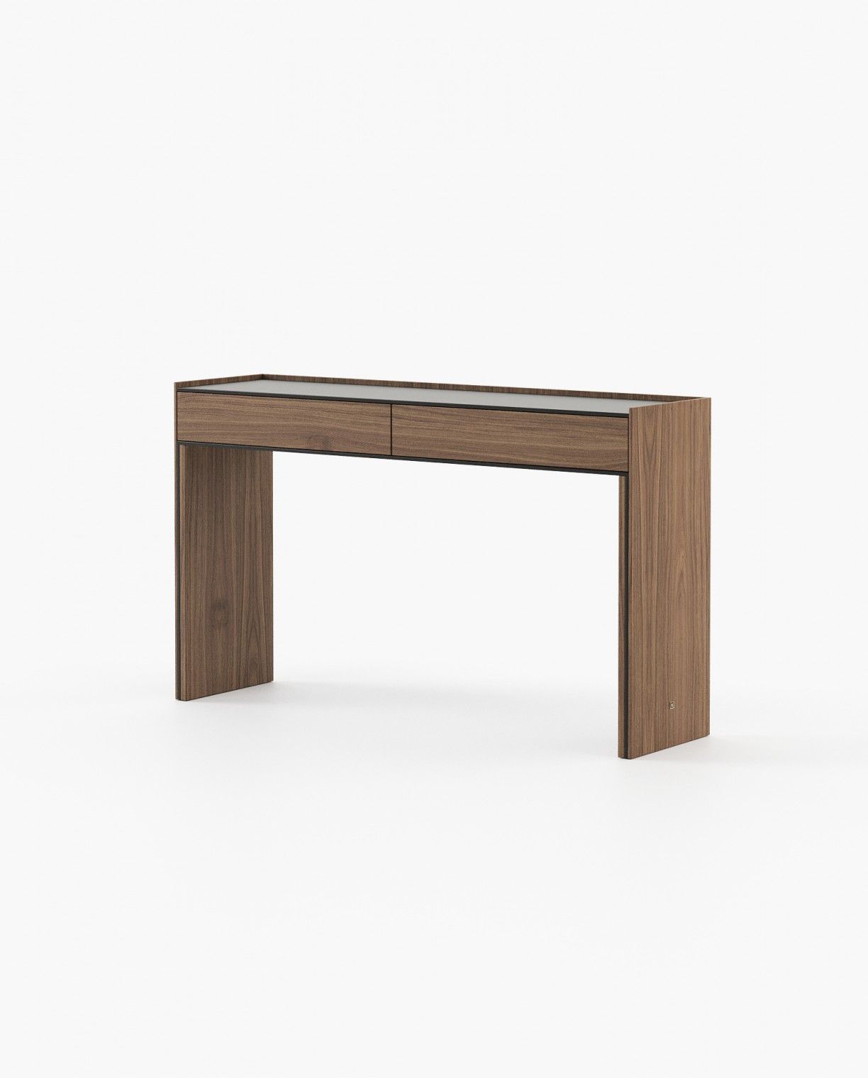 Laskasas SAMOS Console Table Walnut Veneer Matte - Araco Interiors