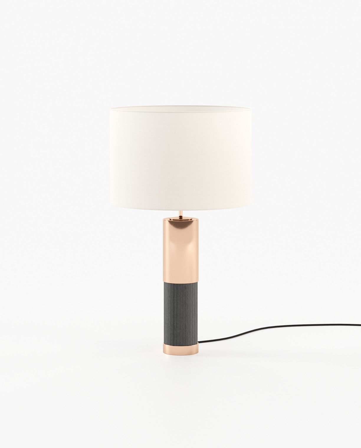 Laskasas SHARON Table & Desk Lamp Grey Eucalyptus Veneer Matte - Araco Interiors