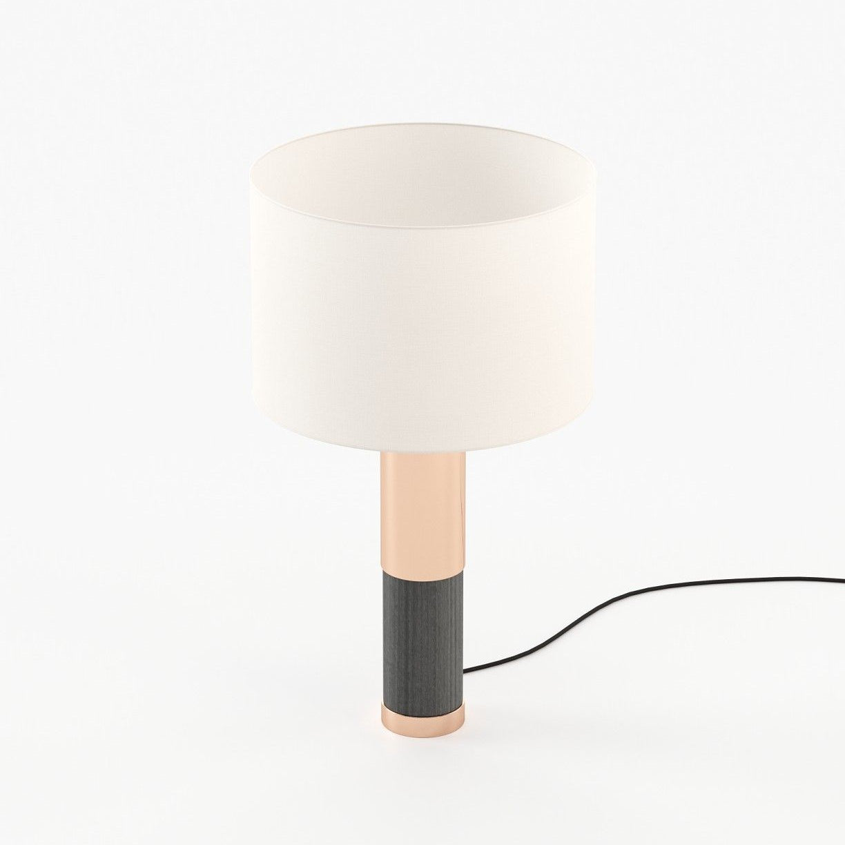 Laskasas SHARON Table & Desk Lamp Grey Eucalyptus Veneer Matte - Araco Interiors