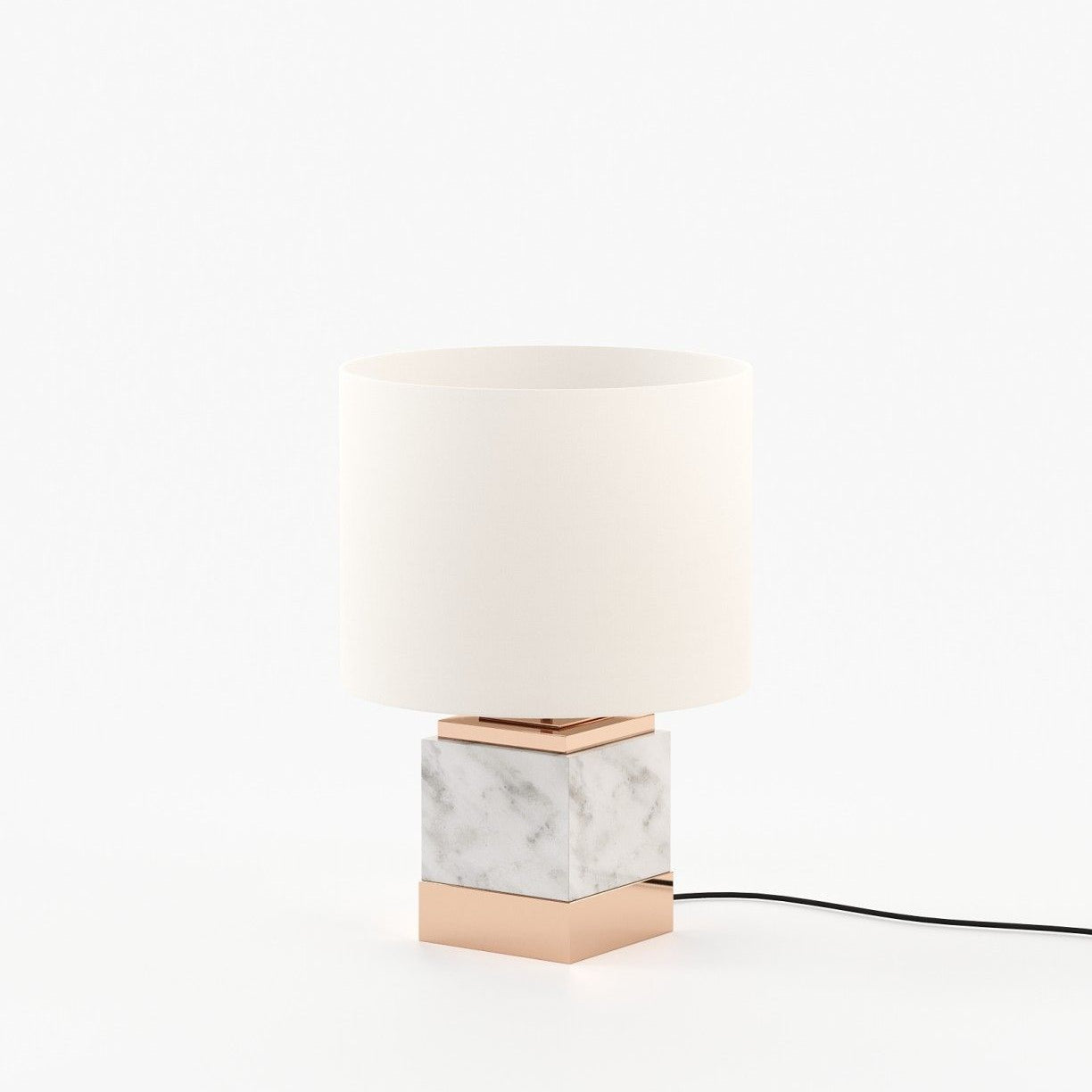 Laskasas SMITH Table & Desk Lamp Carrara Marble - Araco Interiors