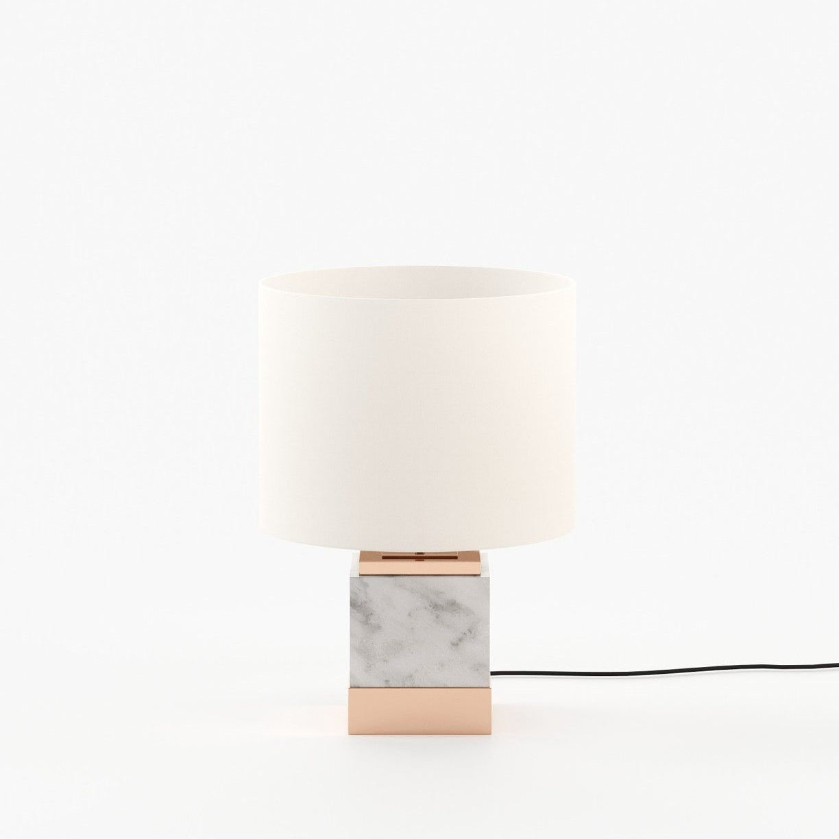 Laskasas SMITH Table & Desk Lamp Carrara Marble - Araco Interiors