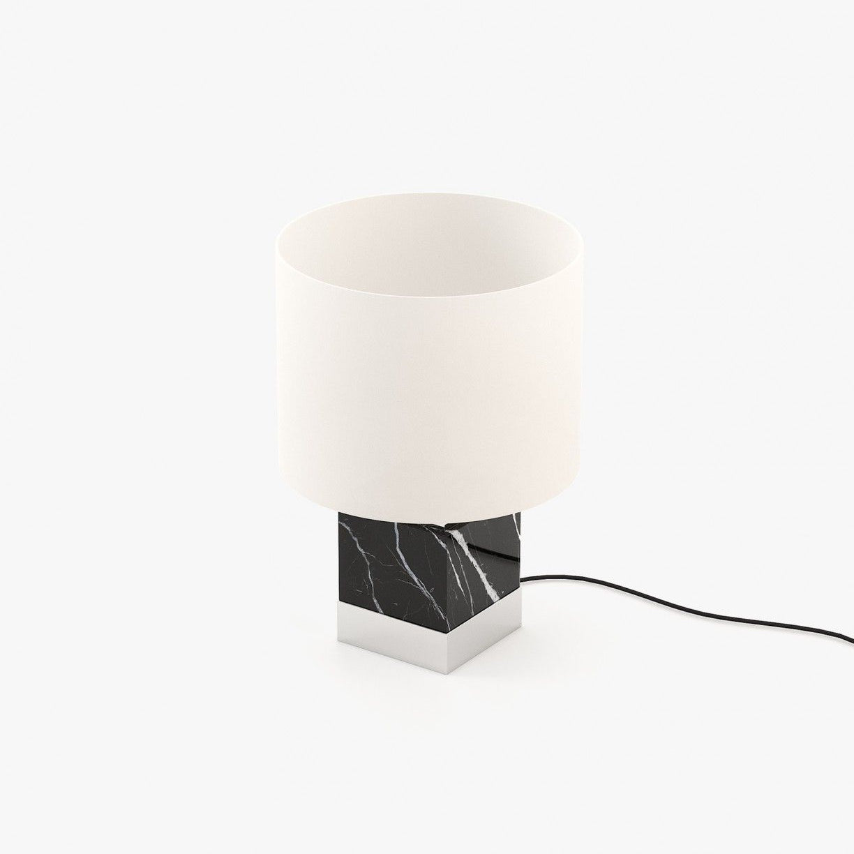 Laskasas SMITH Table & Desk Lamp Nero Marquina Polished Marble - Araco Interiors