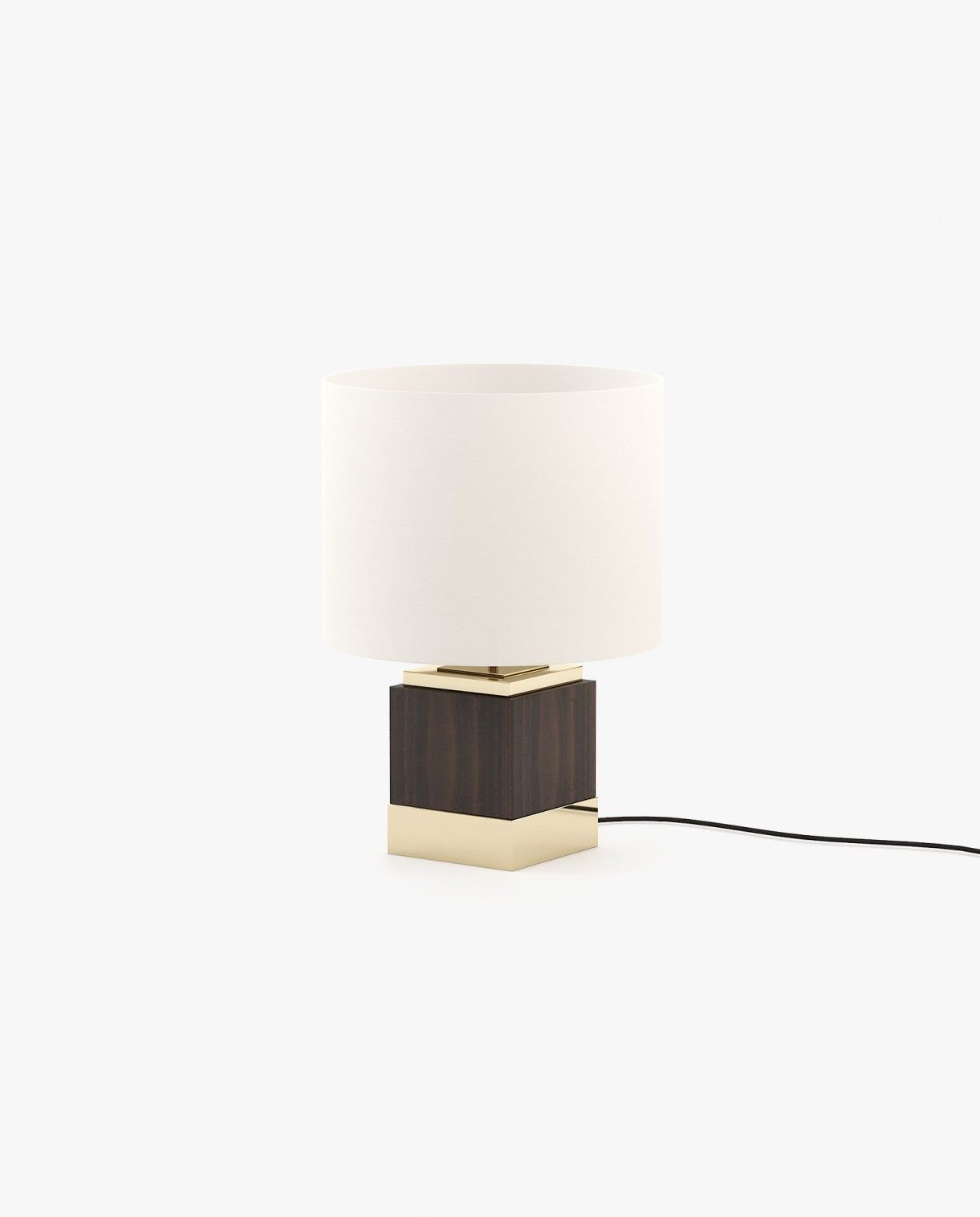 Laskasas SMITH Table & Desk Lamp Smoked Eucalyptus Veneer Matte - Araco Interiors