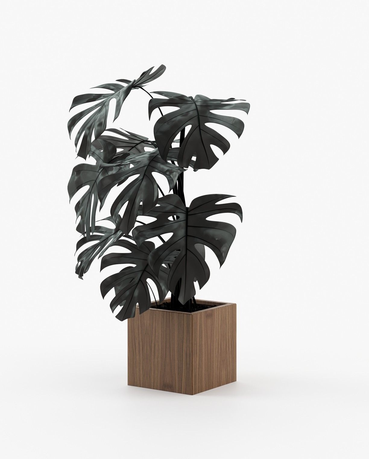 Laskasas STELA Planter & Pot Walnut Veneer Matte - Araco Interiors
