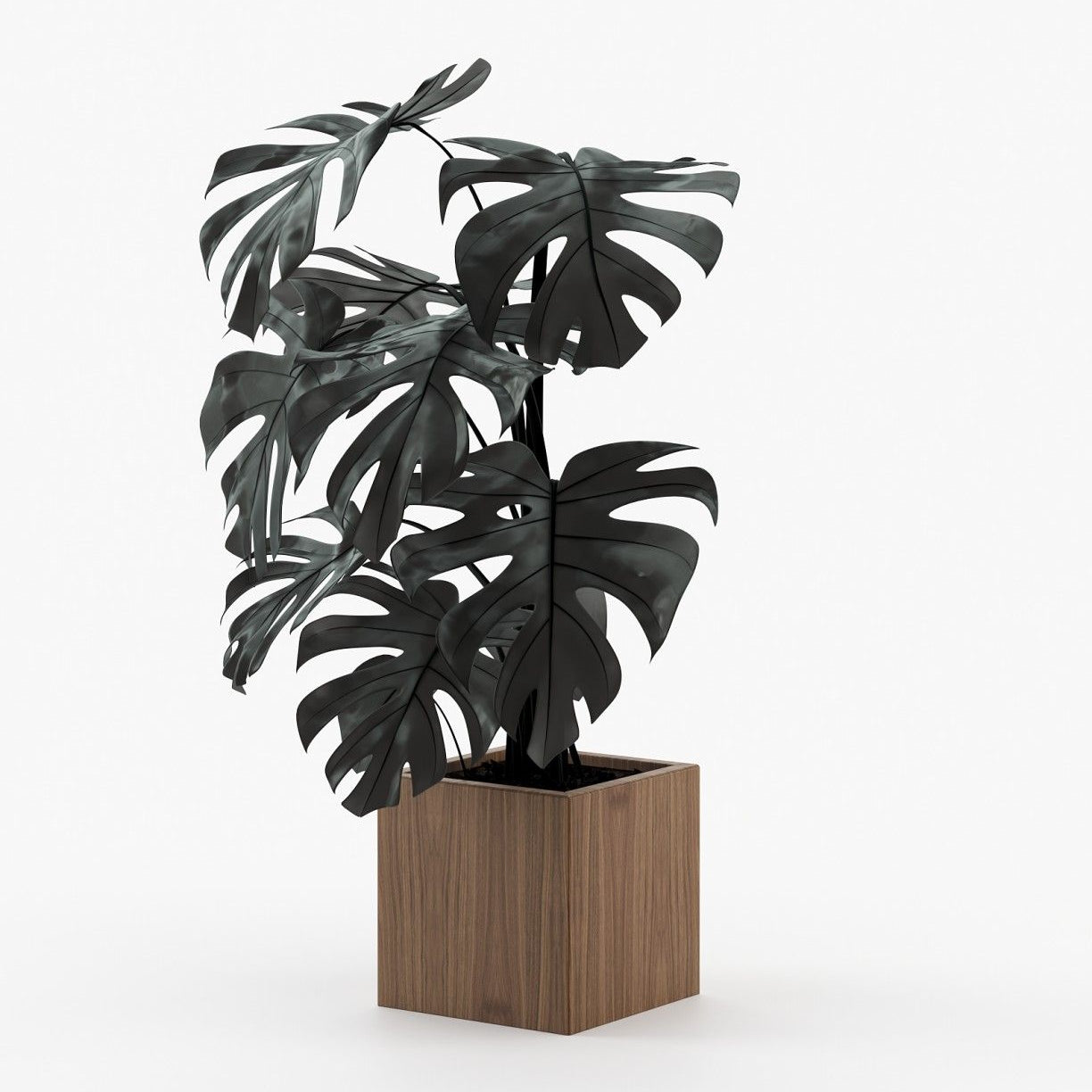 Laskasas STELA Planter & Pot Walnut Veneer Matte - Araco Interiors