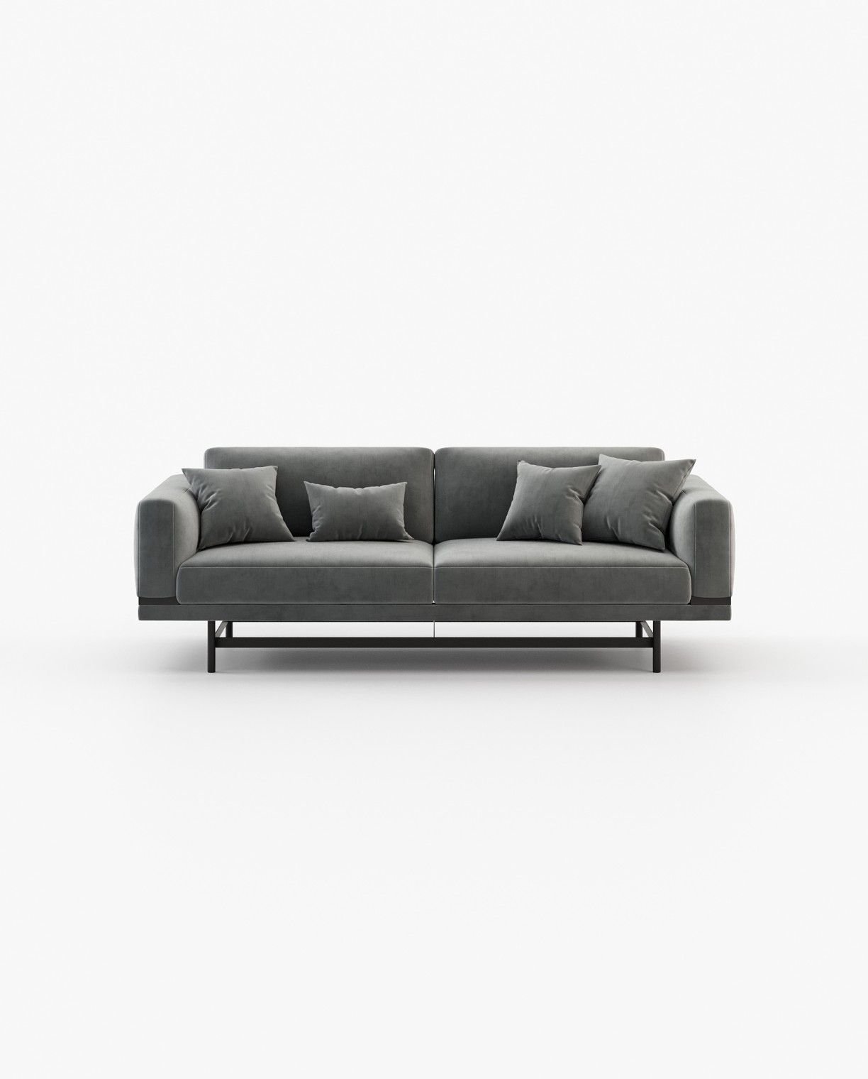 Laskasas STEWART 2 seater Sofa Vienna Anthracite - Araco Interiors