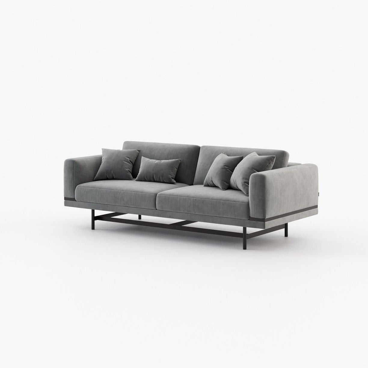 Laskasas STEWART 2 seater Sofa Vienna Anthracite - Araco Interiors