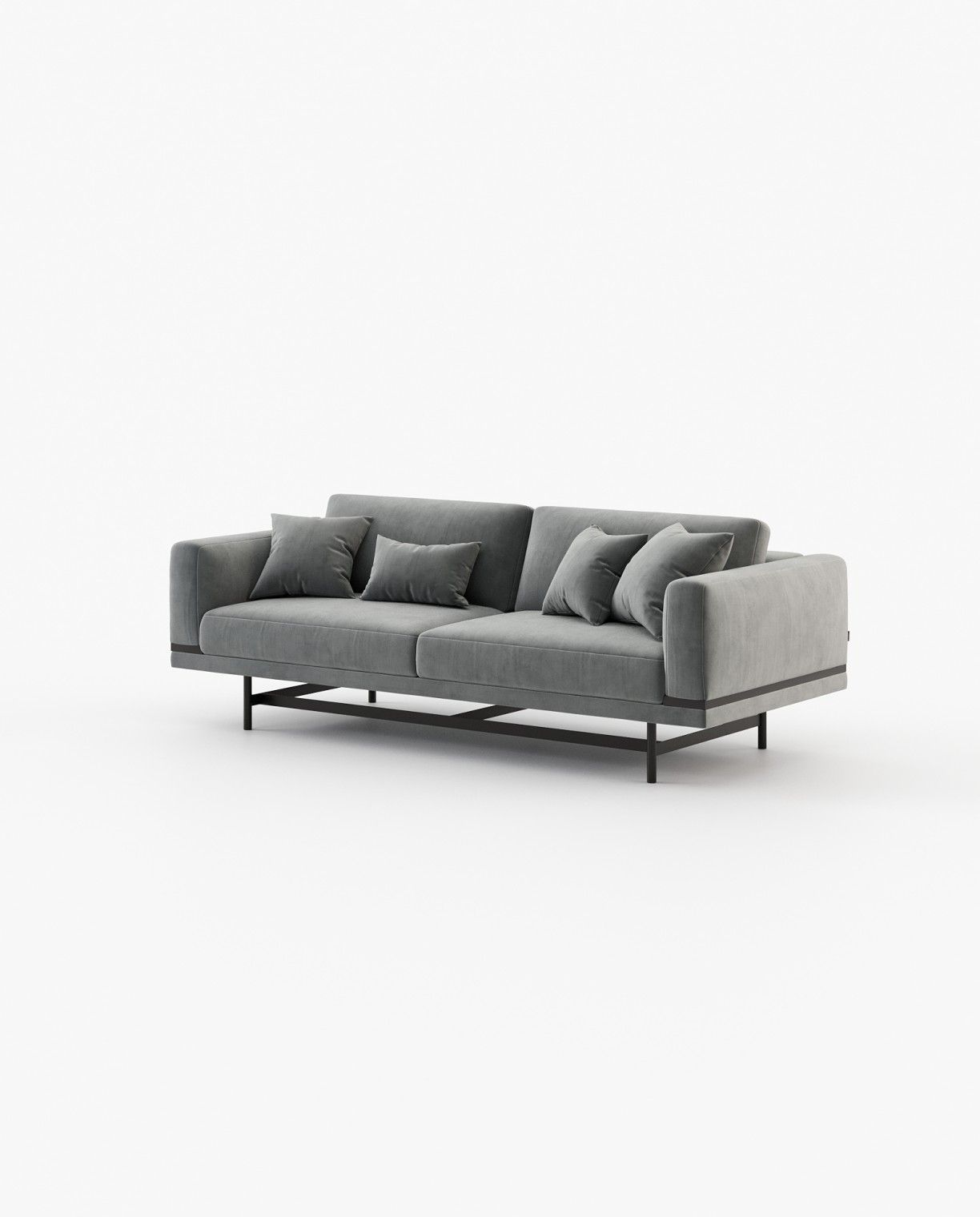 Laskasas STEWART 2 seater Sofa Vienna Anthracite - Araco Interiors