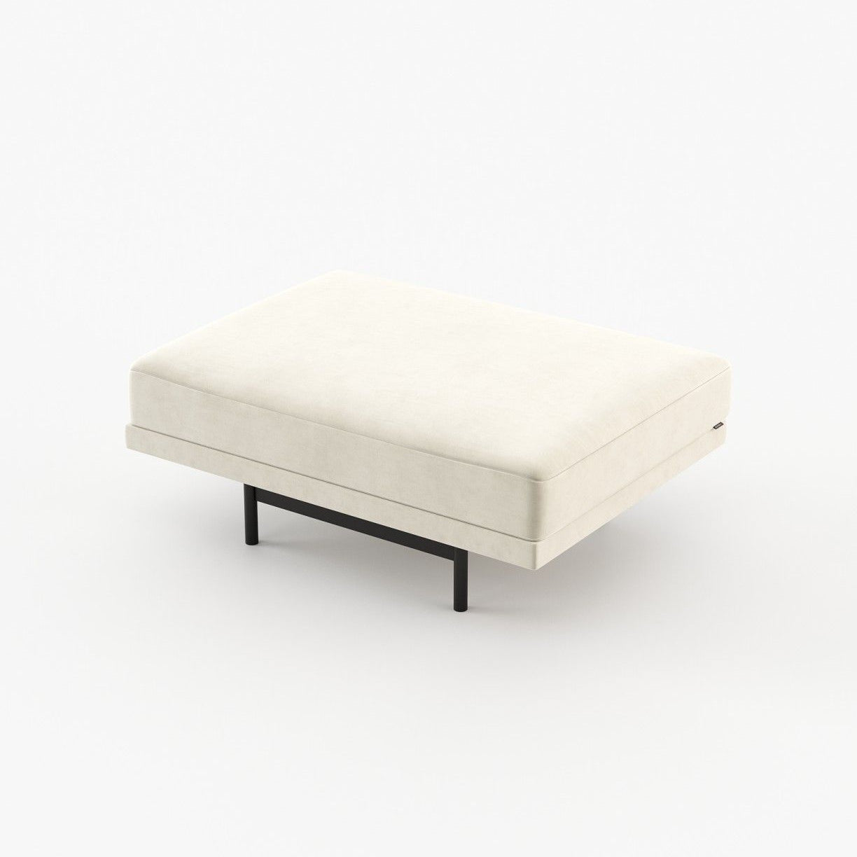 Laskasas STEWART Footstool & Pouf Vienna Cream - Araco Interiors