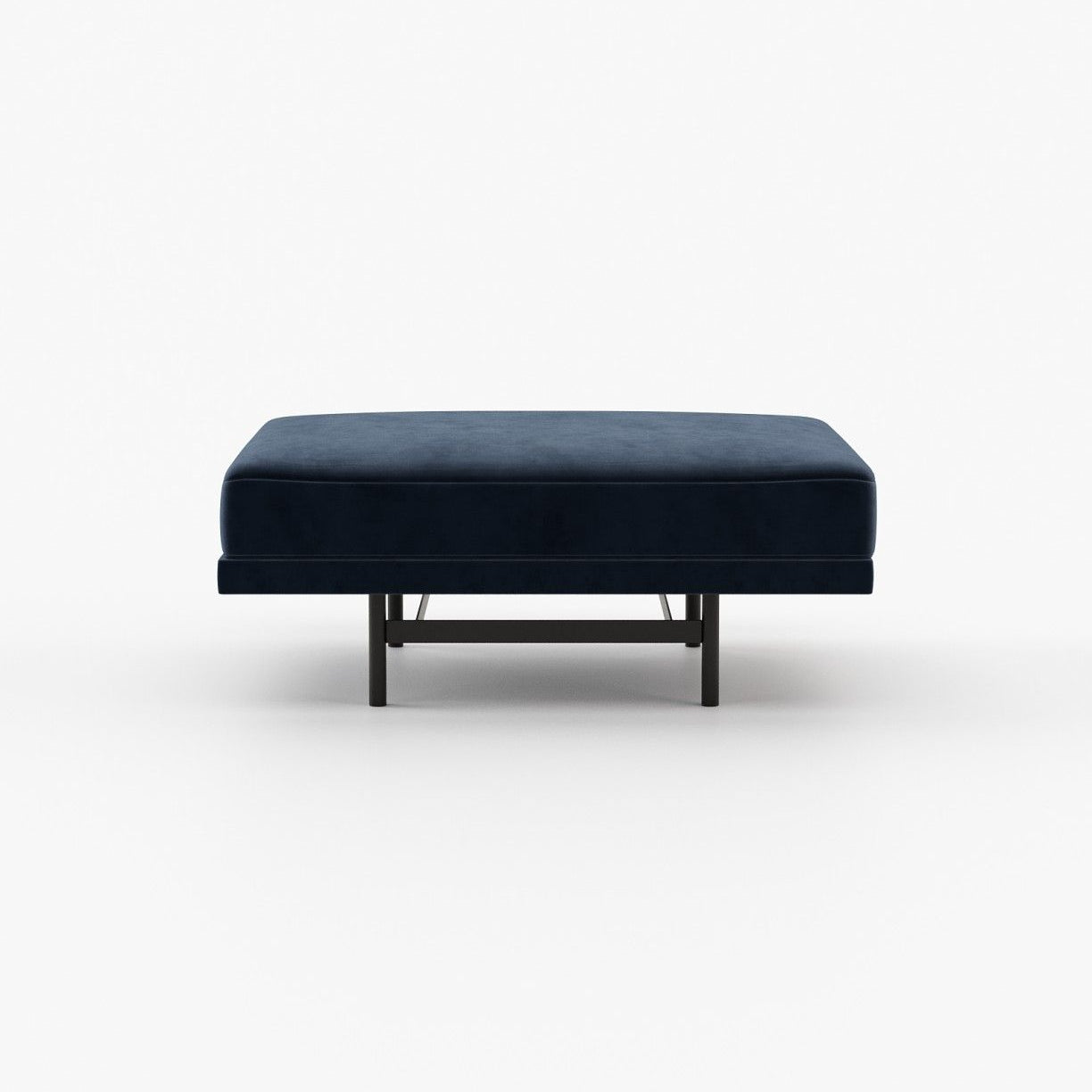 Laskasas STEWART Footstool & Pouf Vienna Deep Blue - Araco Interiors