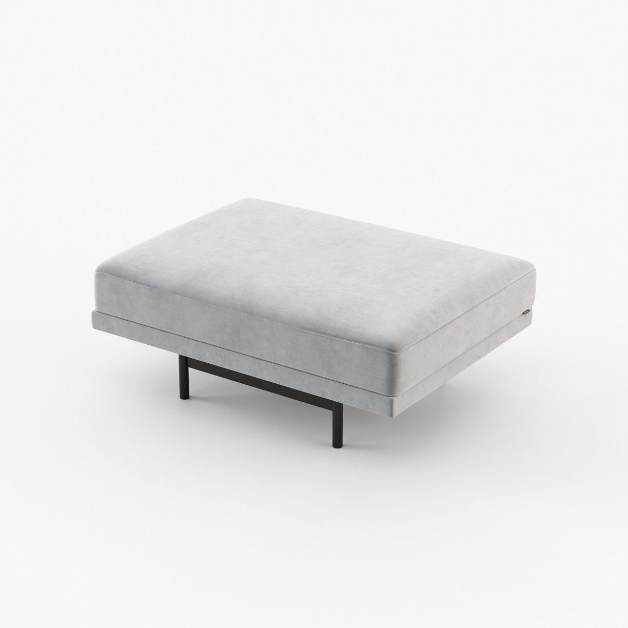 Laskasas STEWART Footstool & Pouf Vienna Light Grey - Araco Interiors