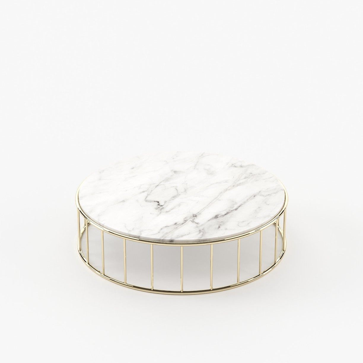 Laskasas STILL Coffee Table Carrara Marble - Araco Interiors