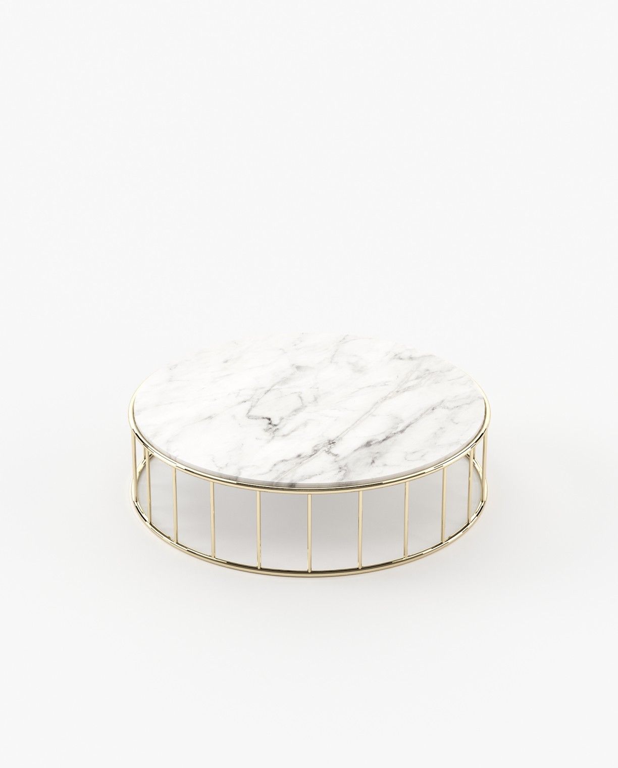 Laskasas STILL Coffee Table Carrara Marble - Araco Interiors