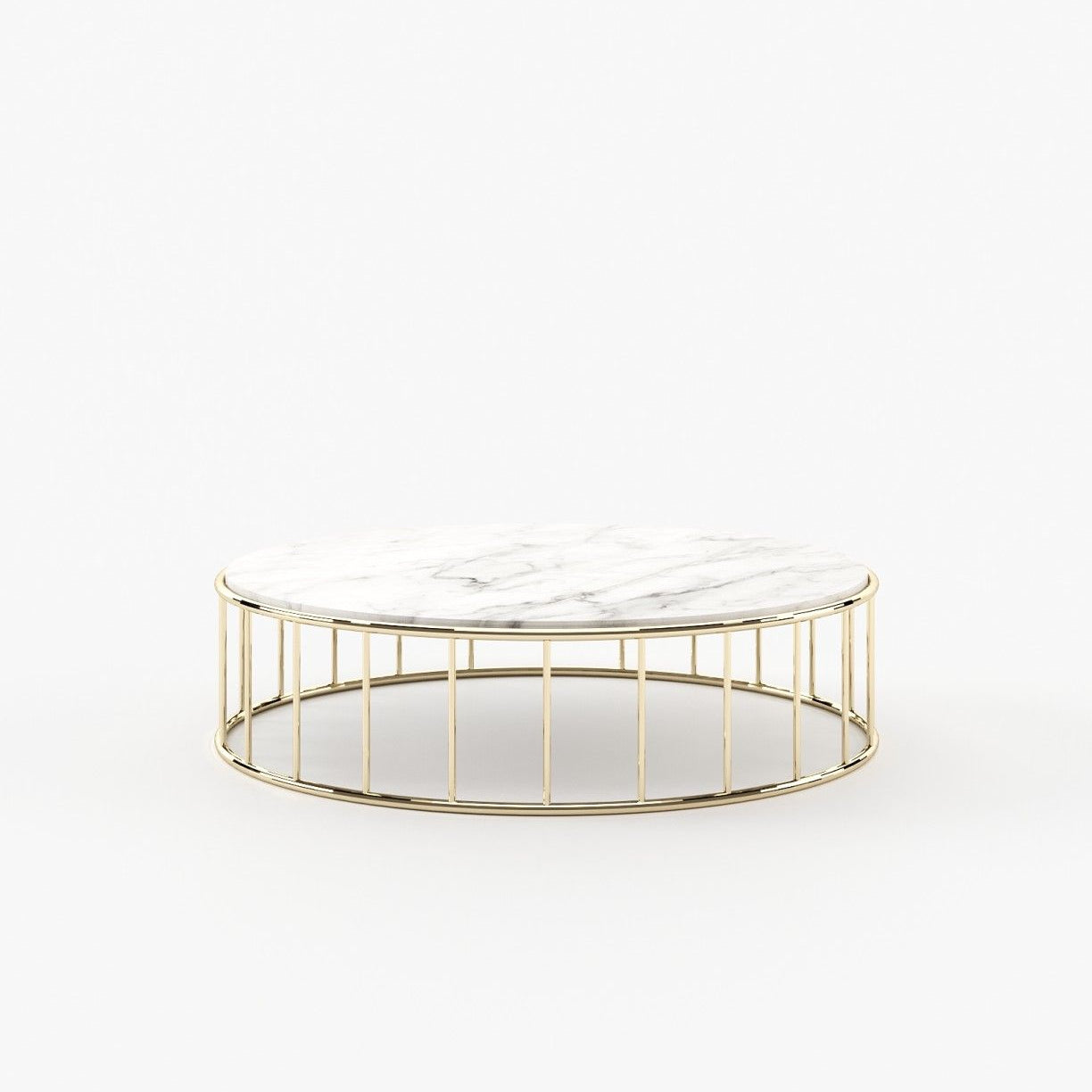 Laskasas STILL Coffee Table Carrara Marble - Araco Interiors