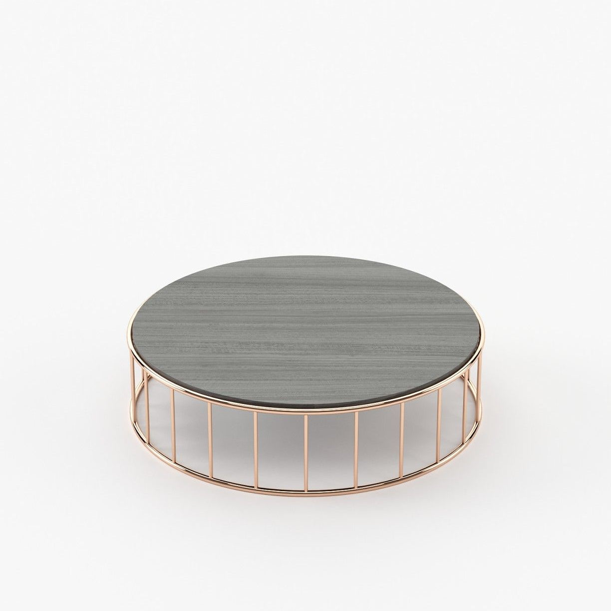 Laskasas STILL Coffee Table Grey Eucalyptus Veneer Matte - Araco Interiors