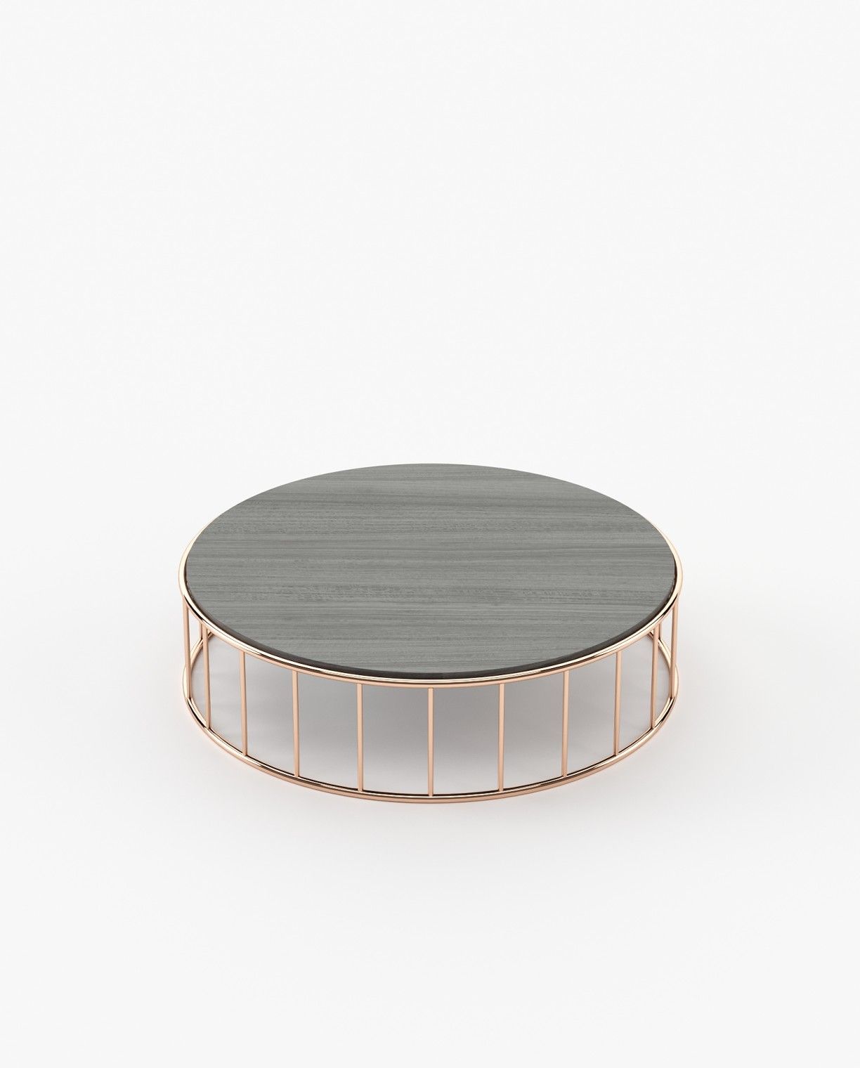 Laskasas STILL Coffee Table Grey Eucalyptus Veneer Matte - Araco Interiors