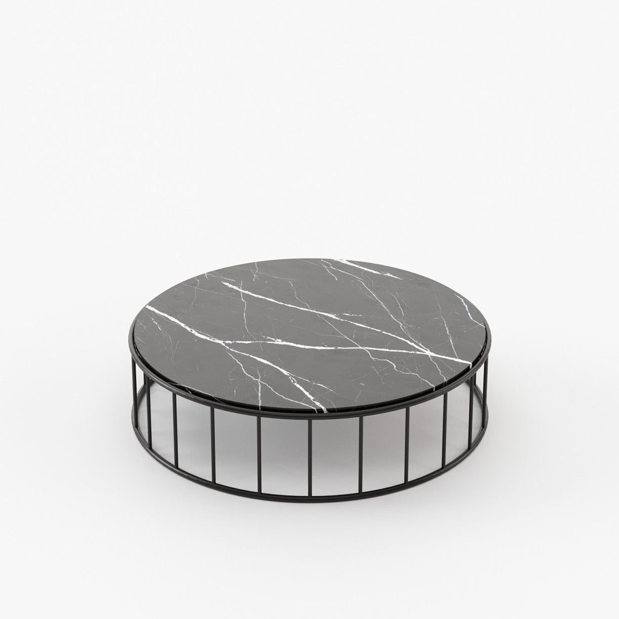 Laskasas STILL Coffee Table Nero Marquina Polished Marble - Araco Interiors