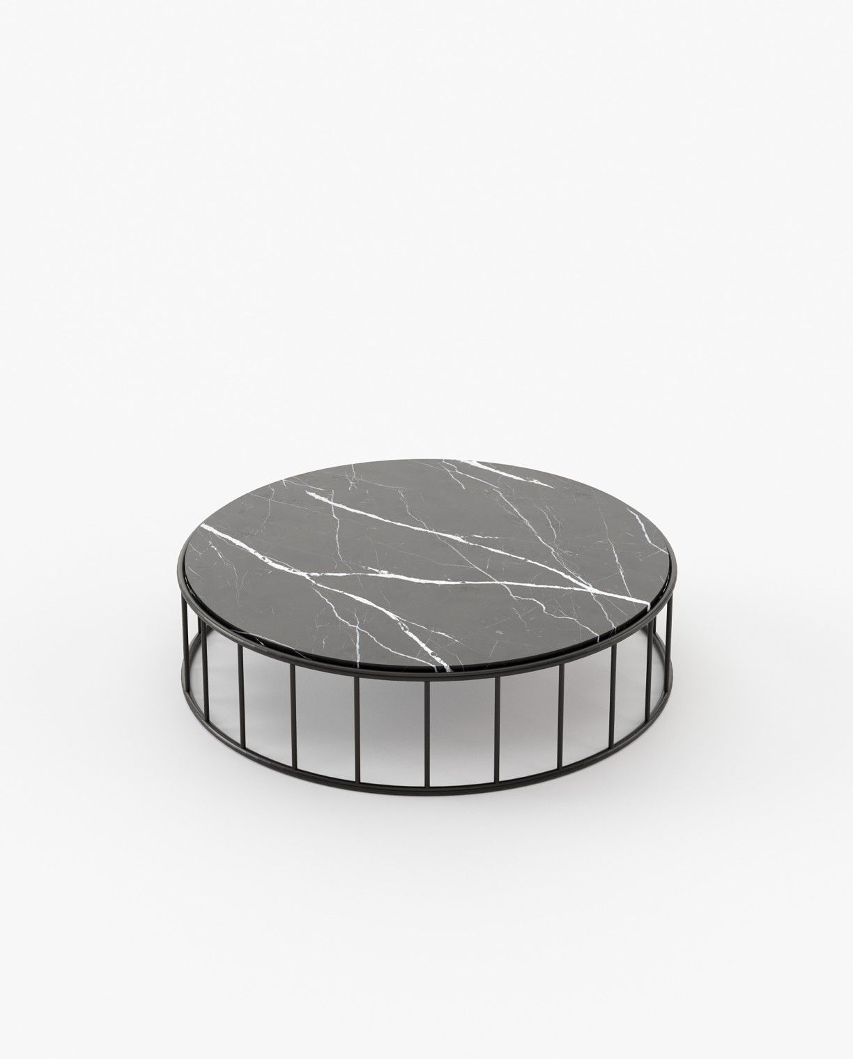 Laskasas STILL Coffee Table Nero Marquina Polished Marble - Araco Interiors
