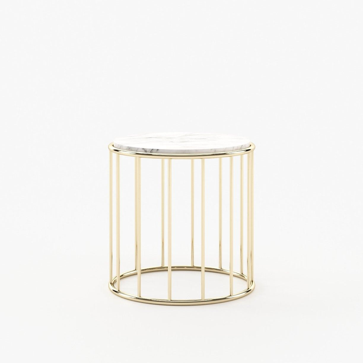 Laskasas STILL Nest & Side Table Carrara Marble - Araco Interiors