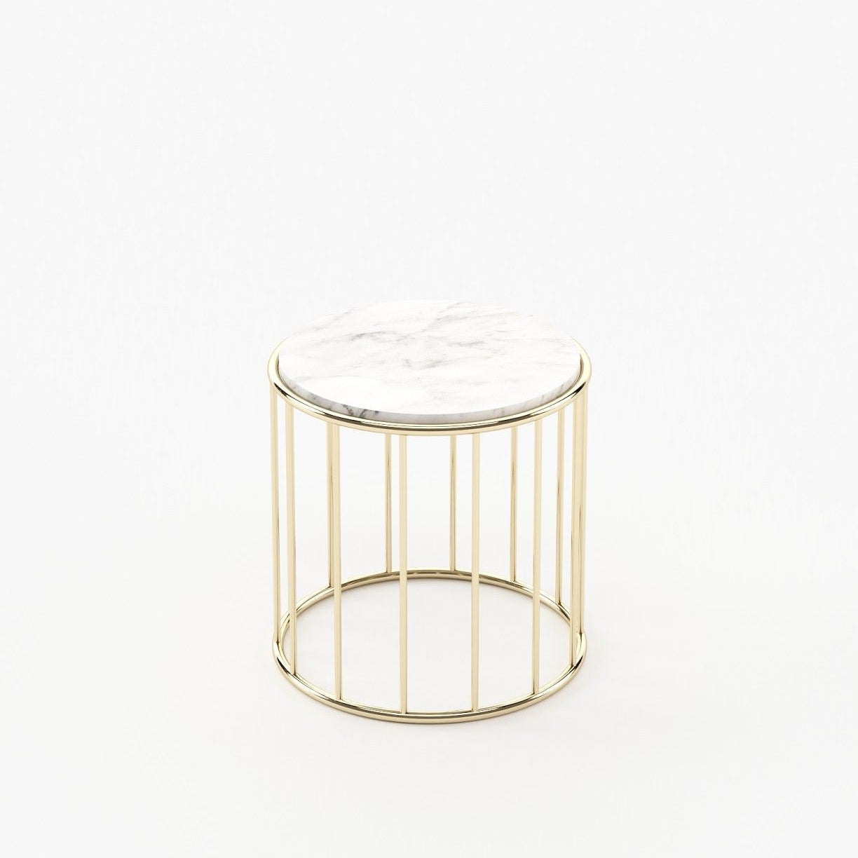 Laskasas STILL Nest & Side Table Carrara Marble - Araco Interiors