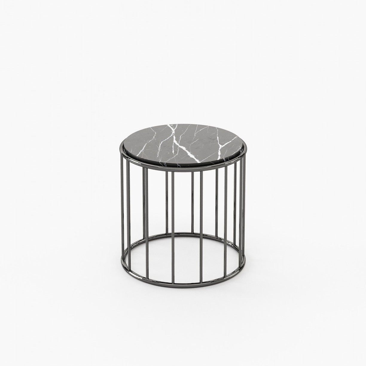 Laskasas STILL Nest & Side Table Nero Marquina Polished Marble - Araco Interiors