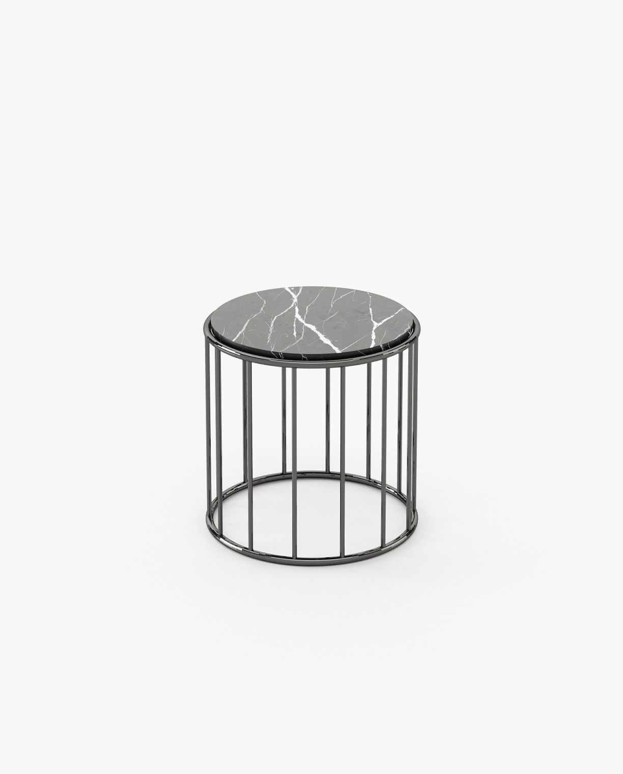Laskasas STILL Nest & Side Table Nero Marquina Polished Marble - Araco Interiors