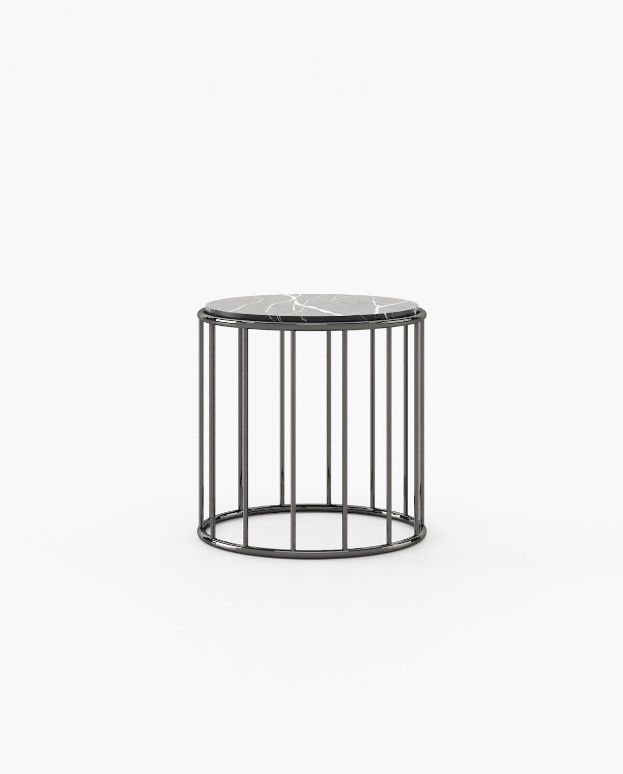 Laskasas STILL Nest & Side Table Nero Marquina Polished Marble - Araco Interiors