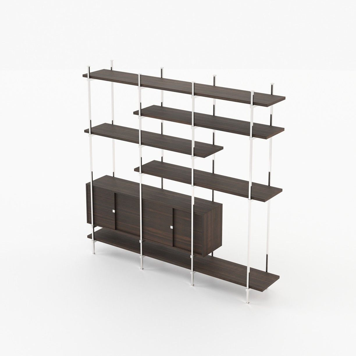 Laskasas TAYLOR Bookcase & Shelving Smoked Eucalyptus Veneer Matte - Araco Interiors