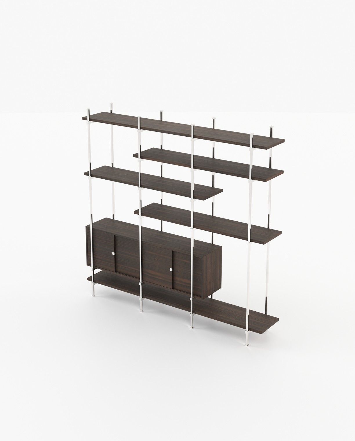 Laskasas TAYLOR Bookcase & Shelving Smoked Eucalyptus Veneer Matte - Araco Interiors
