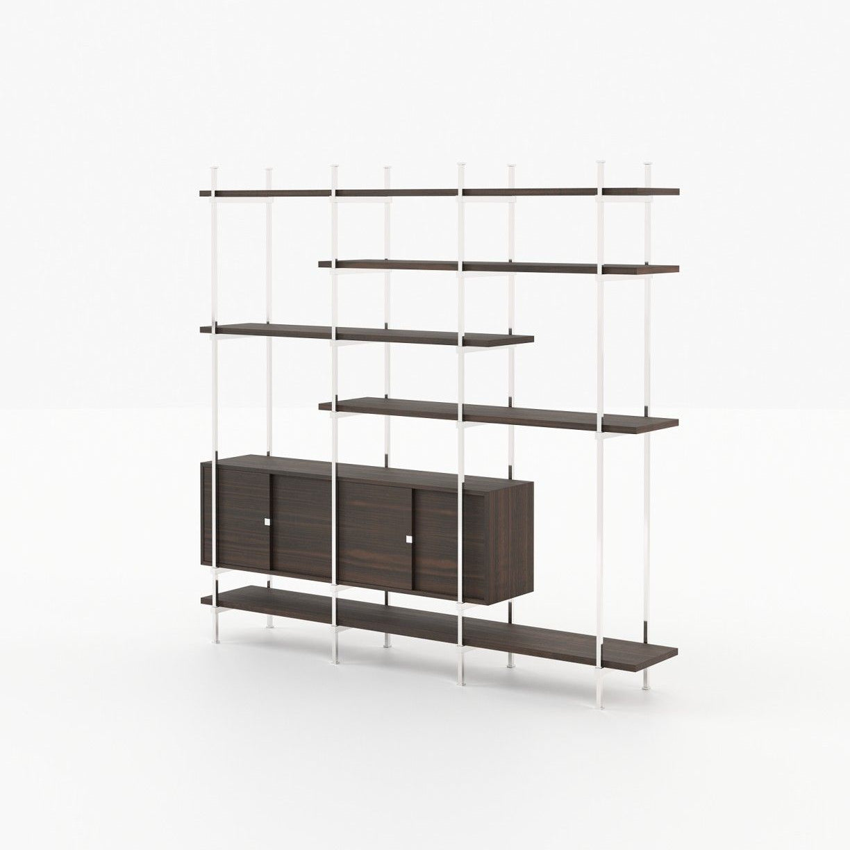 Laskasas TAYLOR Bookcase & Shelving Smoked Eucalyptus Veneer Matte - Araco Interiors