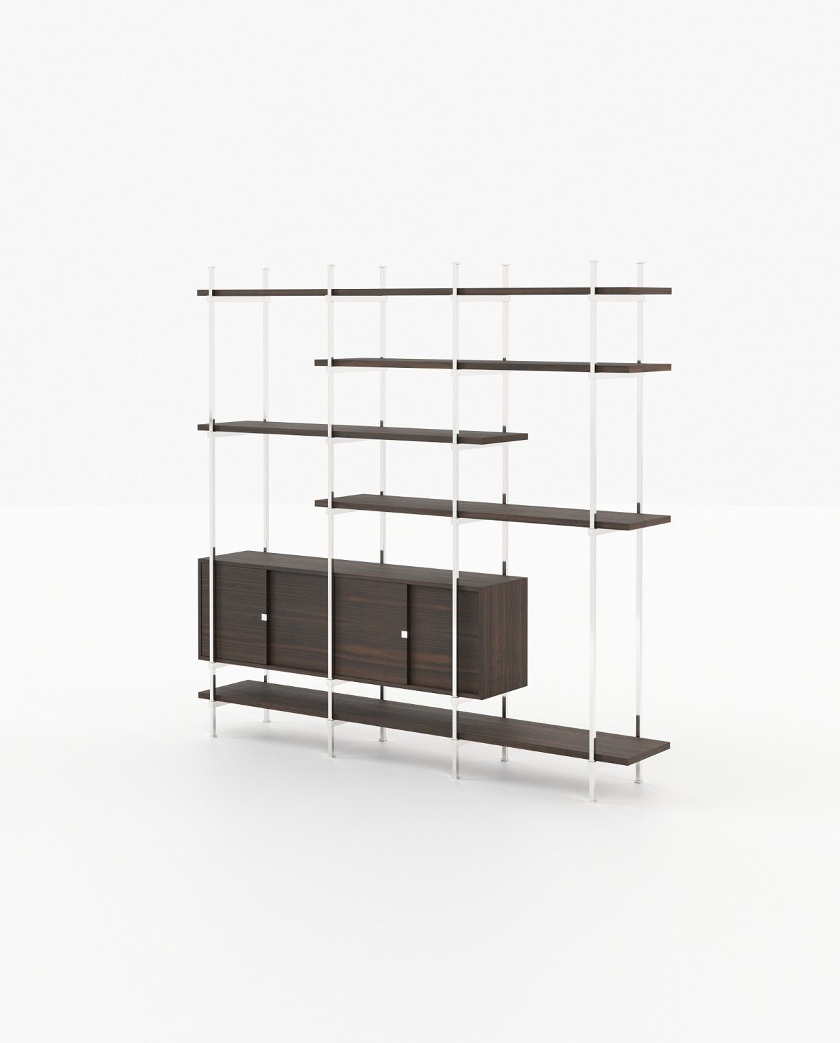 Laskasas TAYLOR Bookcase & Shelving Smoked Eucalyptus Veneer Matte - Araco Interiors