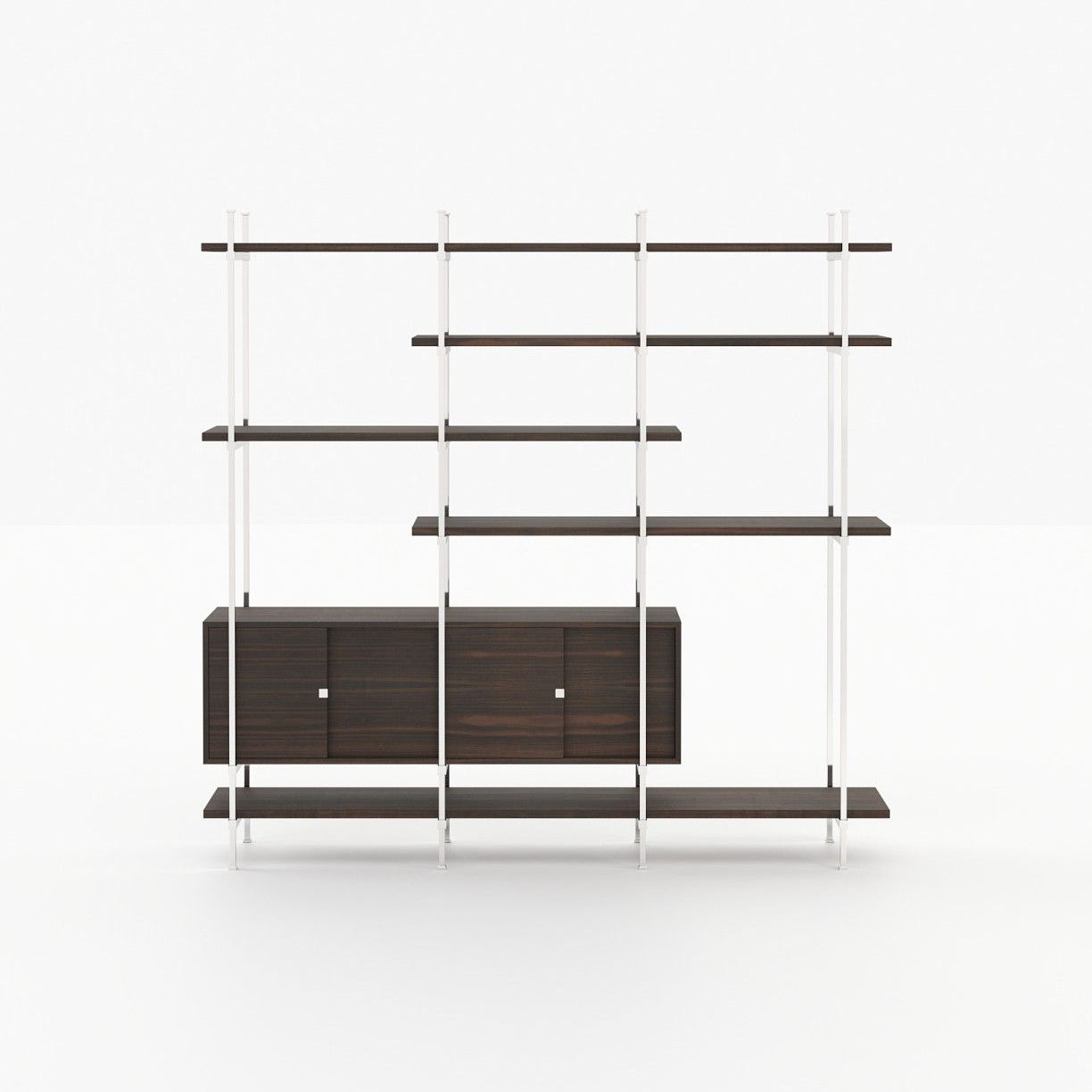 Laskasas TAYLOR Bookcase & Shelving Smoked Eucalyptus Veneer Matte - Araco Interiors