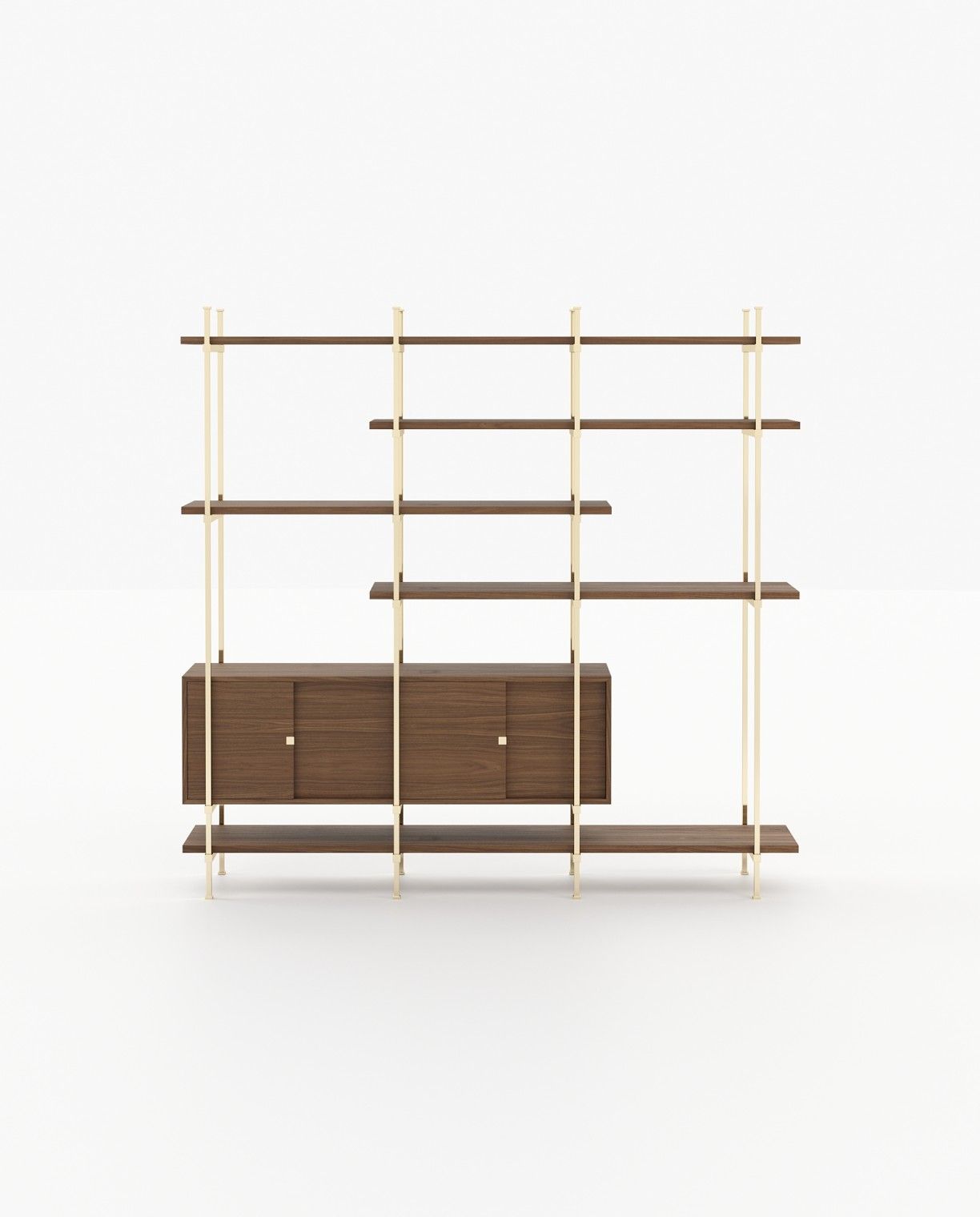 Laskasas TAYLOR Bookcase & Shelving Walnut Veneer Matte - Araco Interiors