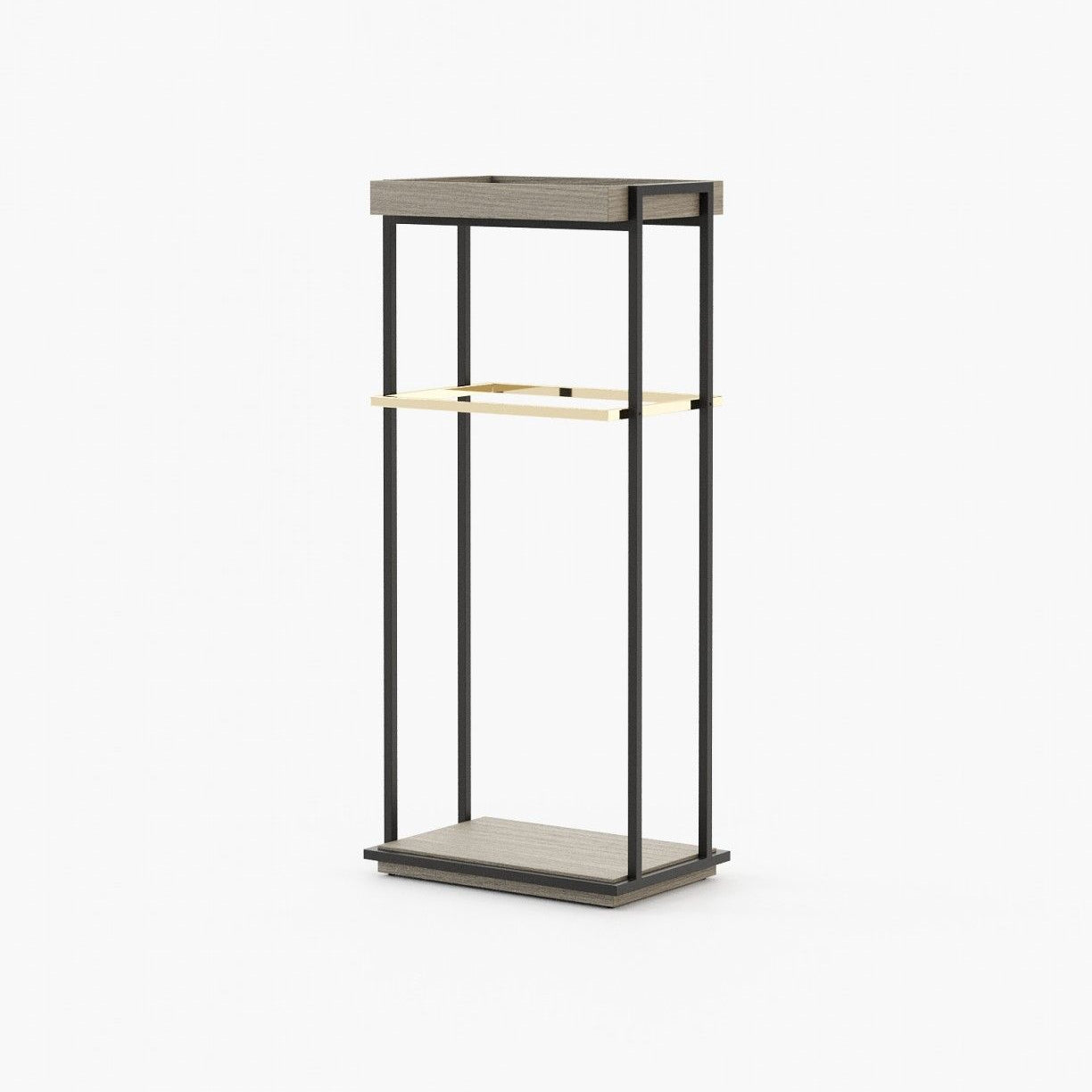 Laskasas TED Coat & Umbrella Stand Aged Oak Veneer Matte - Araco Interiors