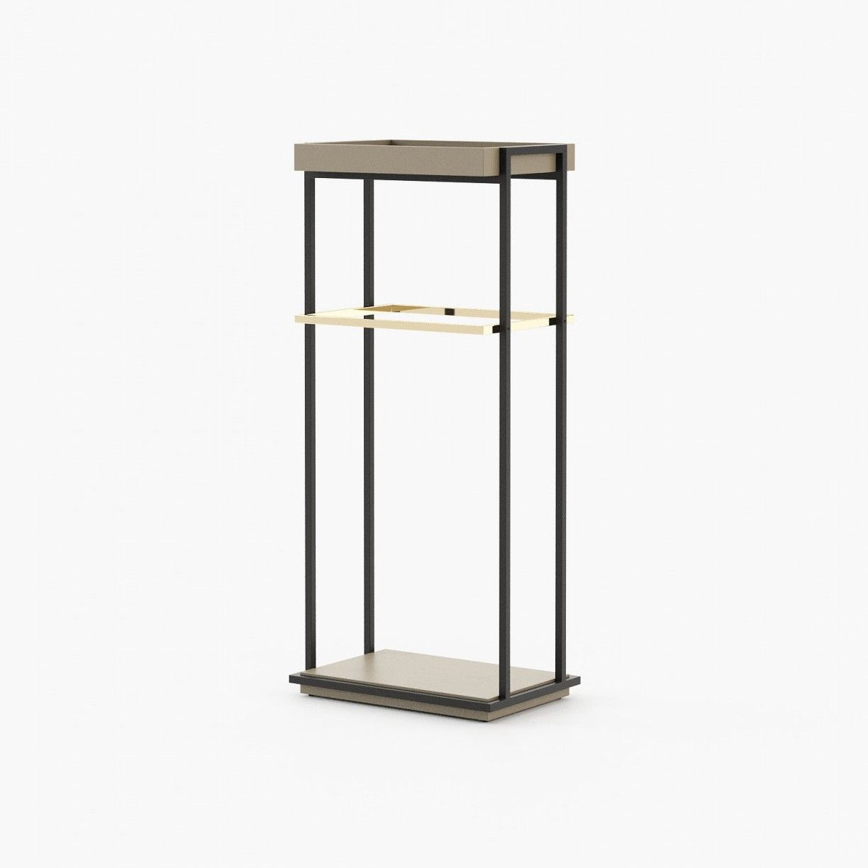 Laskasas TED Coat & Umbrella Stand Beige Grey Lacquer Matte - Araco Interiors