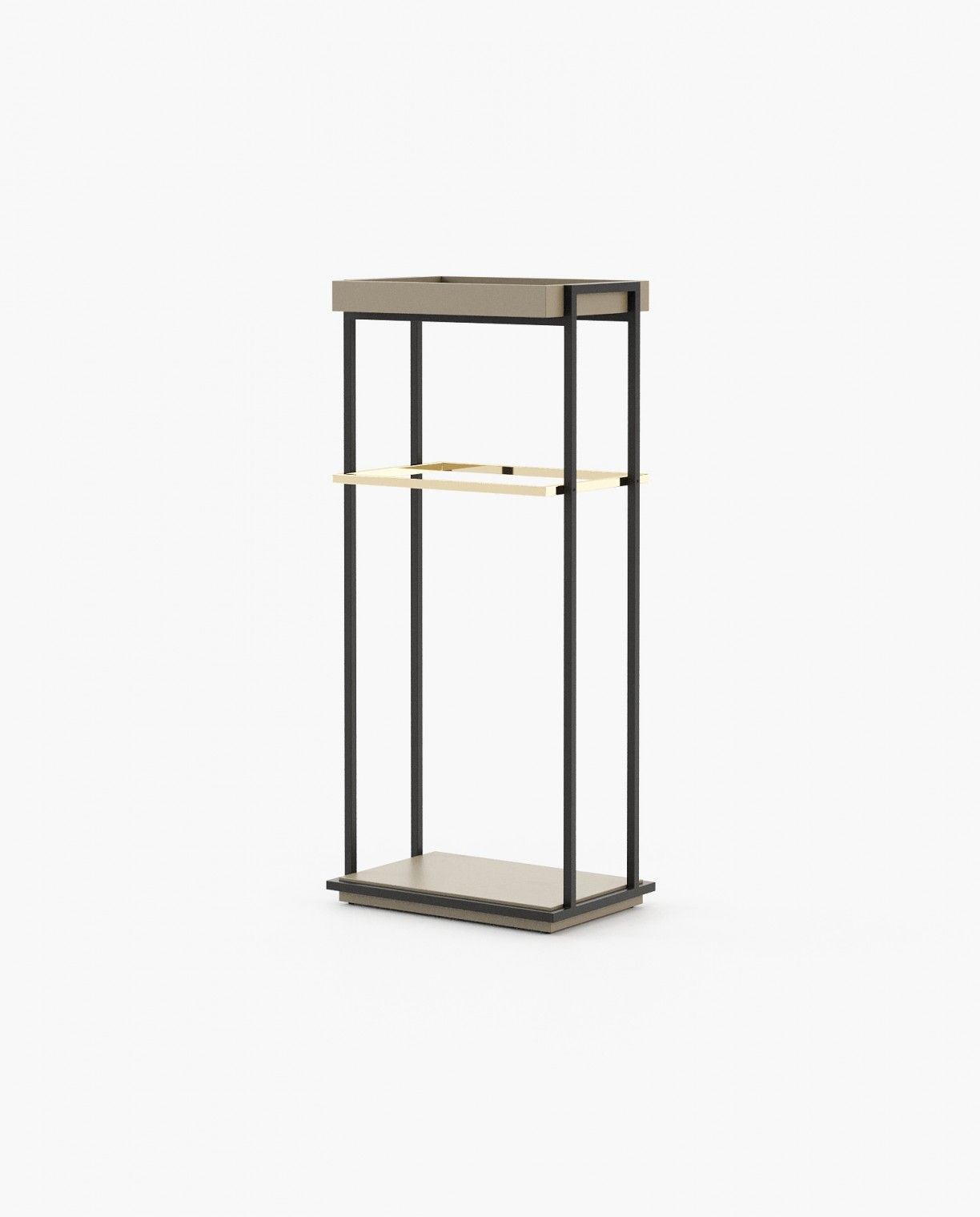 Laskasas TED Coat & Umbrella Stand Beige Grey Lacquer Matte - Araco Interiors