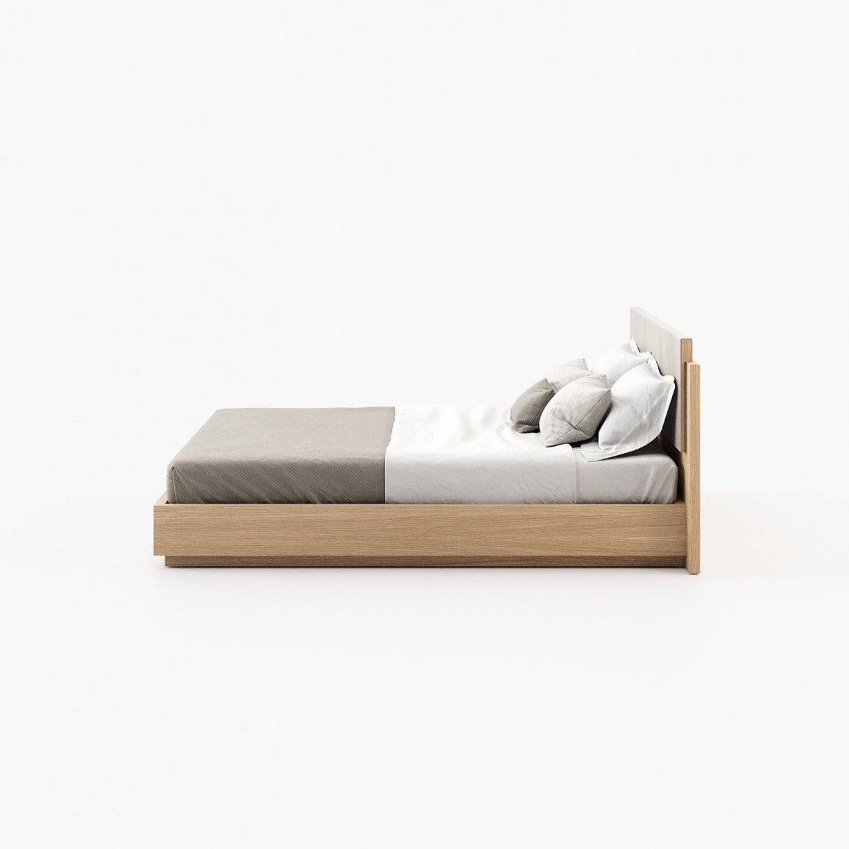 Laskasas TERI Bed & Headboard Oak Veneer Matte - Araco Interiors