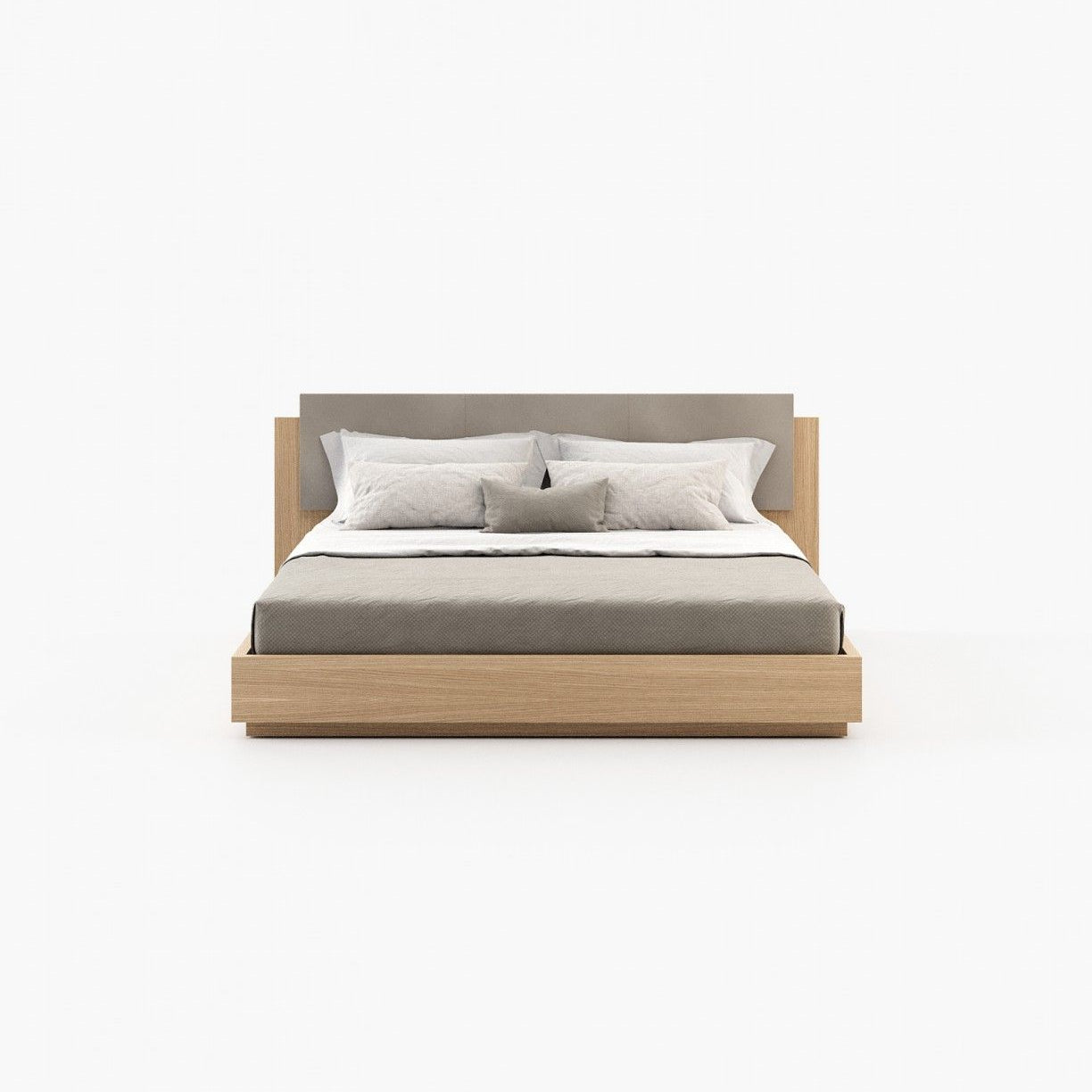 Laskasas TERI Bed & Headboard Oak Veneer Matte - Araco Interiors