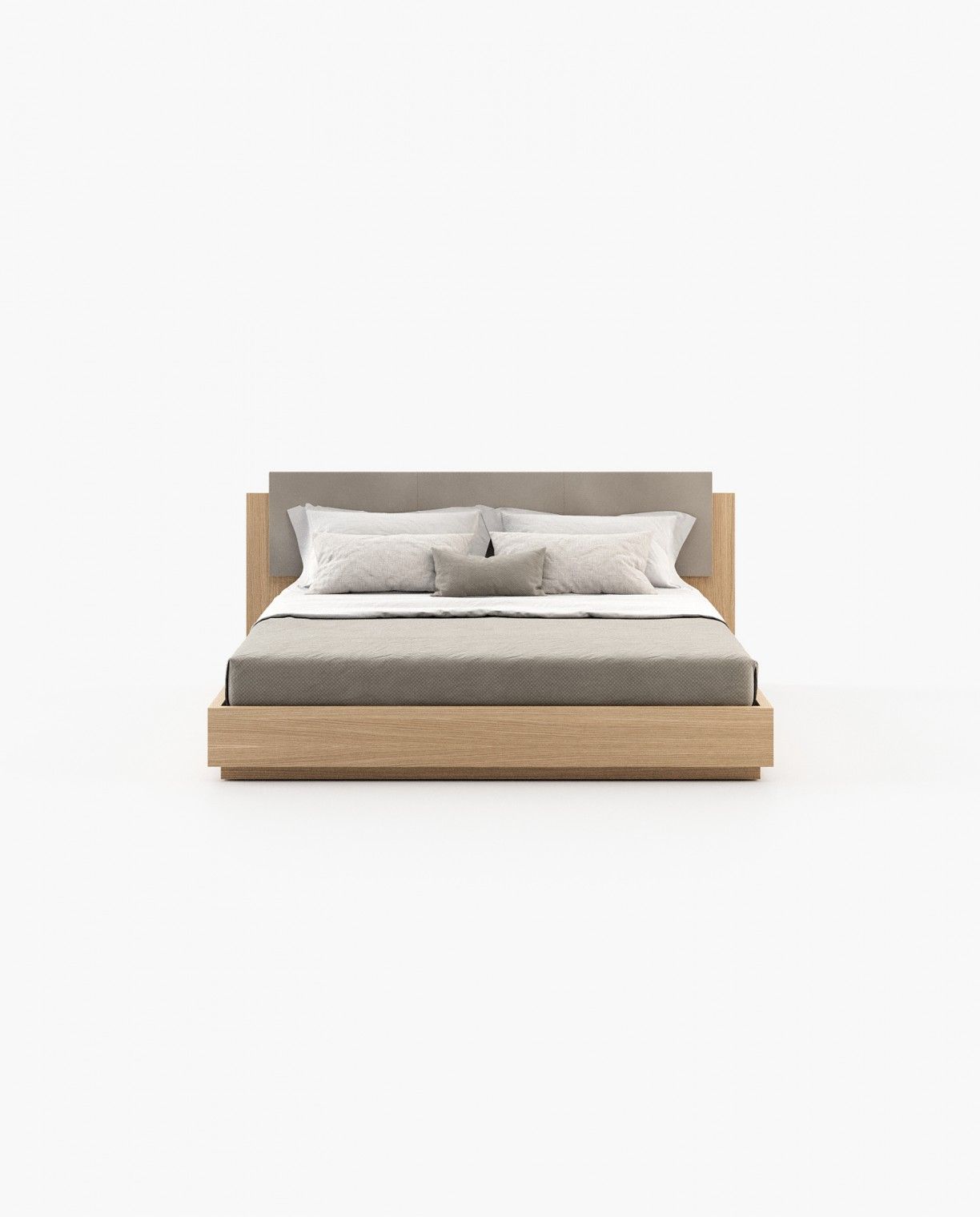 Laskasas TERI Bed & Headboard Oak Veneer Matte - Araco Interiors