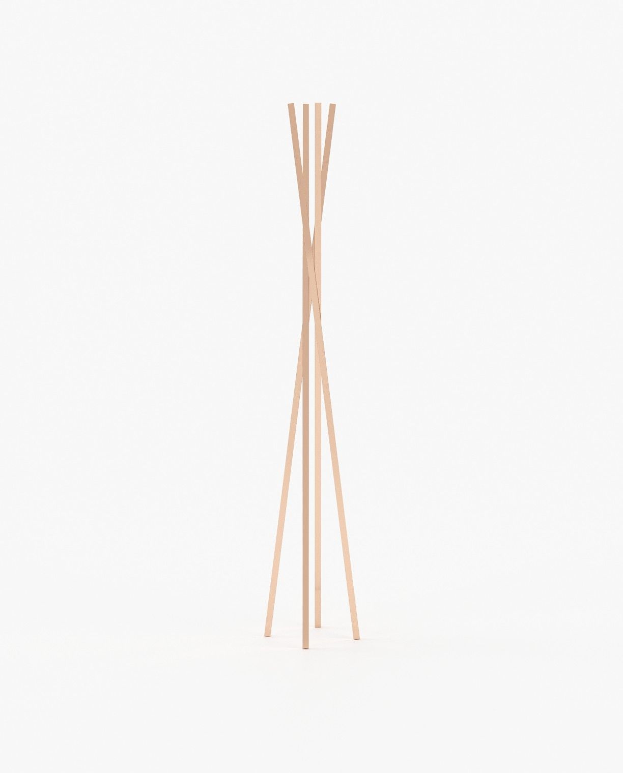 Laskasas TWISTED Coat & Umbrella Stand Copper Polished Stainless Steel - Araco Interiors