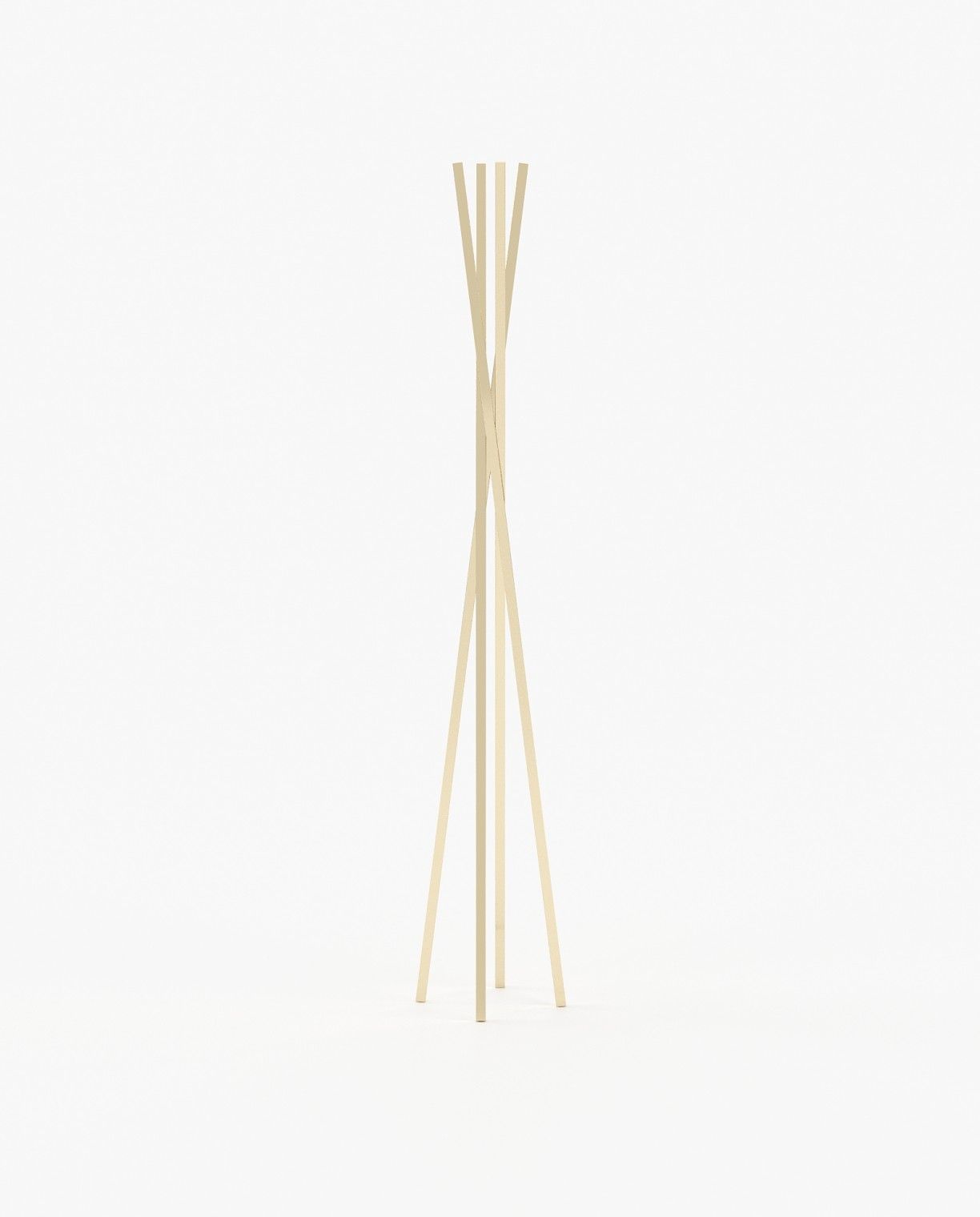 Laskasas TWISTED Coat & Umbrella Stand Gilded Polished Stainless Steel - Araco Interiors