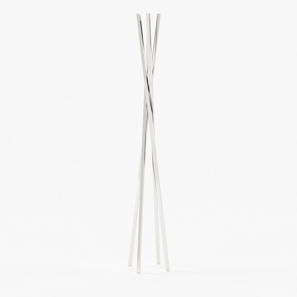 Laskasas TWISTED Coat & Umbrella Stand Polished Stainless Steel - Araco Interiors