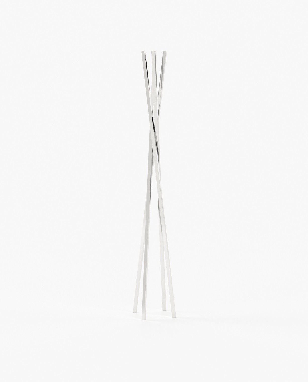 Laskasas TWISTED Coat & Umbrella Stand Polished Stainless Steel - Araco Interiors